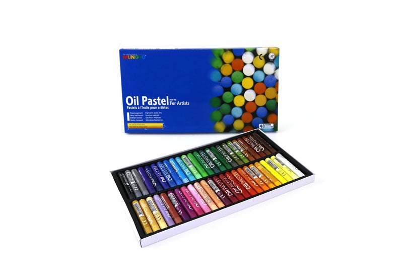 Mungyo Oil Pastels in Assorted Colours - 11 x 70 mm (Pack of 48) - Image 3